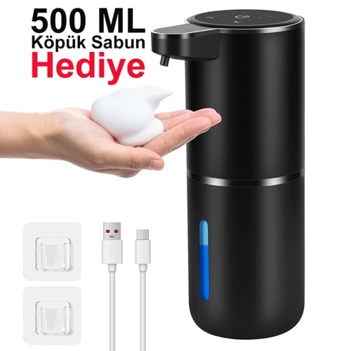 Greentech Sensörlü USB Şarjlı Köpük Sabunluk / GT-SD03S