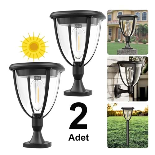 Güneş Enerjili Led Aydınlatma (2 Adet) / GT-SL21