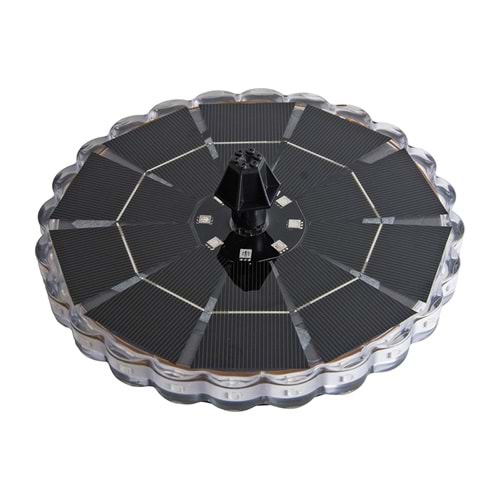 Greentech Güneş Enerjili Yüzen Fıskiye, 32 Renkli LED, 7 Başlıklı Süs Havuzu ve Kuş Banyosu Çeşmesi / GT-SL44