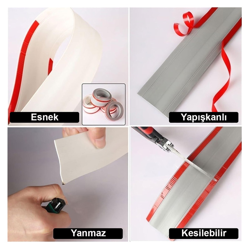Esnek, yapışkanlı, kesilebilir