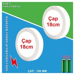 Greentech Şarjlı Hareket Sensörlü Led Aydınlatma / GT-CL05-2 Adet