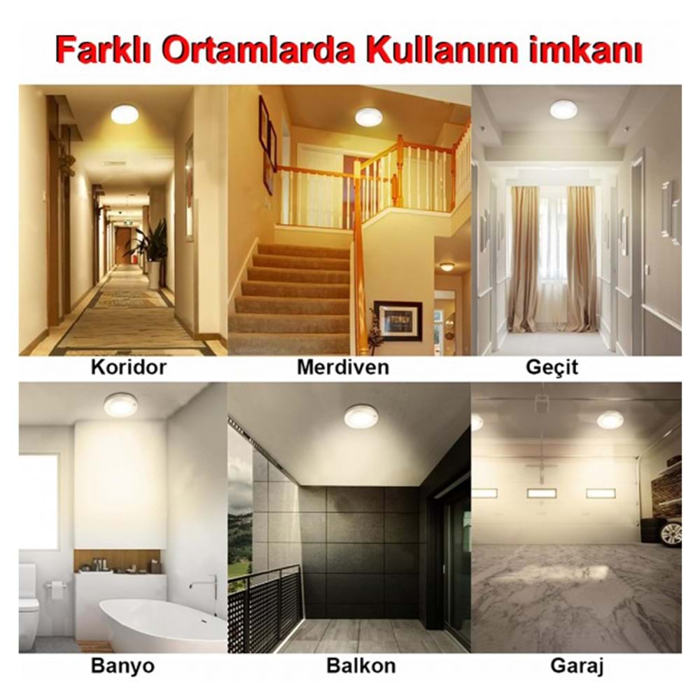 Greentech Şarjlı Hareket Sensörlü Led Aydınlatma / GT-CL05-2 Adet