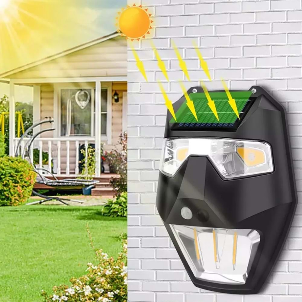 Greentech Güneş Enerjili - Yüz Görünümlü Led Aydınlatma / GT-SL19