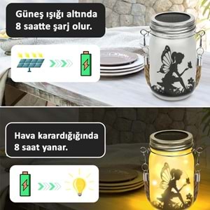 Greentech Güneş Enerjili Dekoratif LED Fener / Askılı Bahçe Feneri / Bahçe Dek. Feneri / GT-SL28