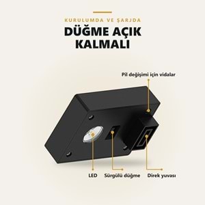 Greentech Güneş Enerjili Kazıklı Bahçe Yolu Lambası, Aşağı Işıklı, Siyah, 4 Adet / GT-SL50